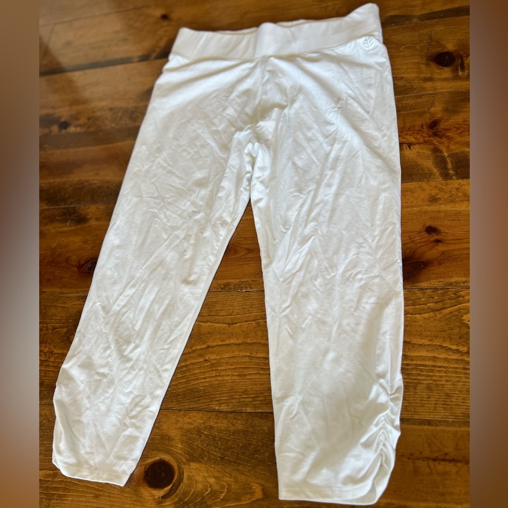 Coolibar Matiz White Sun Protection Ruched Capri size Large